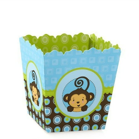 Monkey Birthday Parties Monkey Boy - Party Mini Favor Boxes - Baby Shower or Birthday Party Treat Candy Boxes - Set of 12 ()