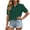 Army Green, variant on Tqcoqu Shirts for Women Puff Sleeve Button Down Summer Casual Fit Blouses Collared Work Tops,Army Green,Women's S-XXL