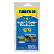 Rain-X Rain-X 2in1 Glass Cleaner & Rain Repellant Wipe - 8" x 9" premoistened wipe cloth, 1 each, sold by each