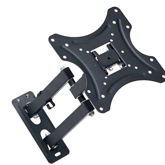 TV Wall Mount for 14-42 Inch, Telescopic Rotating Bracket for Small Spaces, Full Motion Swivel Mount for LCD LED Monitors in RV, Bedroom, Kitchen