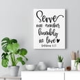 thumbnail image 5 of Scripture Walls  Serve One Another Galatians 5:13 Bible Verse Canvas Christian Wall Art Ready to Hang Unframed, 5 of 12