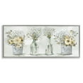 thumbnail image 5 of Stupell Industries Farmhouse Floral Bouquets Song Birds Rustic Vases, 24 x 10, Design by Carol Robinson, 5 of 5