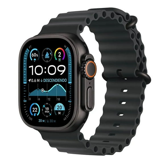 Apple Watch Ultra 2 Negro Titanio 49mm GPS + Celullar, Correa Negra Reacondicionado