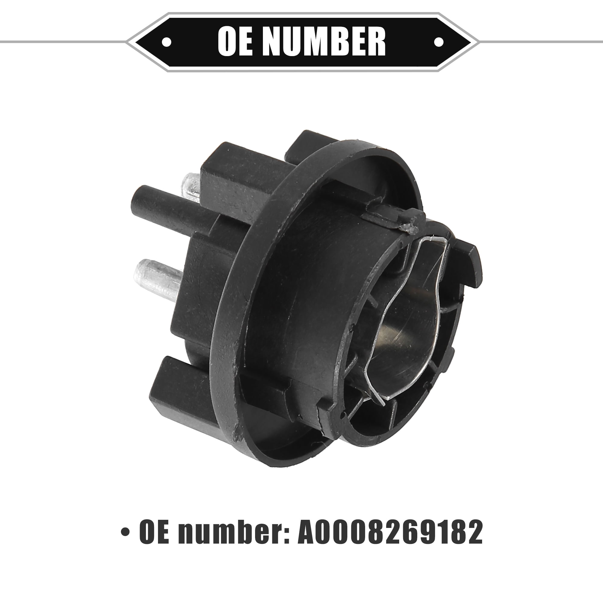 Unique Bargains Turn Signal Light Socket for Mercedes-Benz CLK 320 1998-2003 Plastic Black