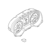 Genuine OE Volkswagen Instrument Cluster - 561-920-960-B