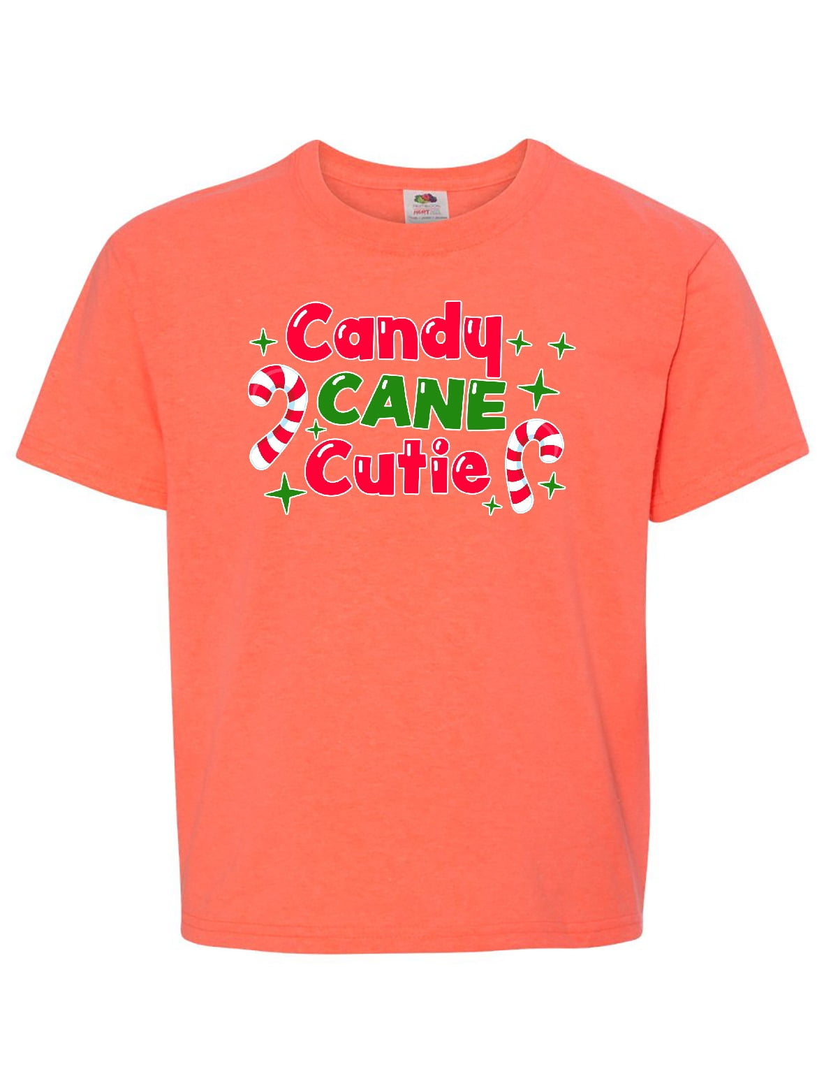 Christmas Candy Cane Cutie with Candy Canes Youth TShirt