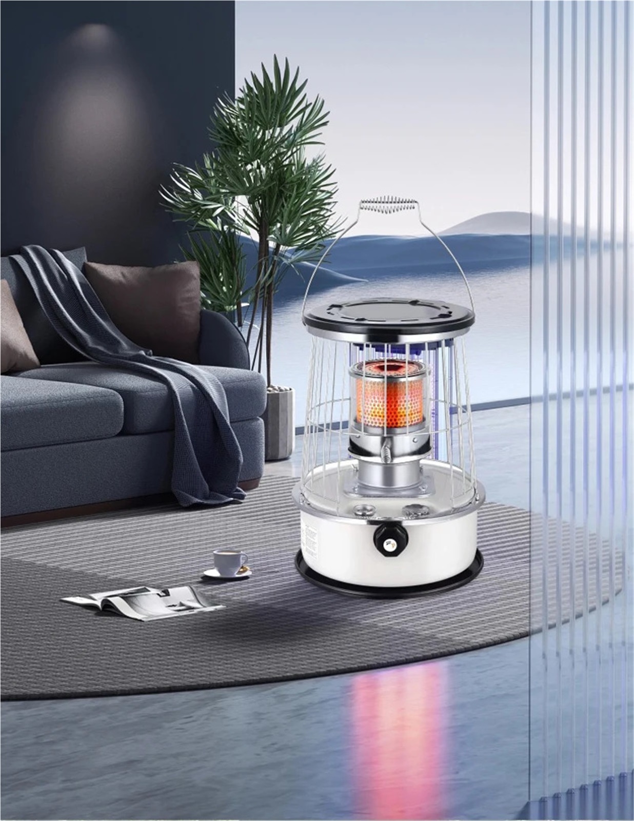 Portable Oil Stove For Indoor And Outdoor Use Kerosene Heater With Gas Solar Power Source Camping Accessories ,Heating Fast