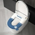thumbnail image 5 of Four Season Toilet Seat Cushion,Warm Washable EVA Cushion,Soft Quality,Universal for Round Rectangular Seats,High Elasticity,Easy to Install Clean,Full Surround Design,Household Toilet Seat Cover, 5 of 6