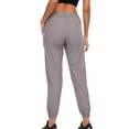 thumbnail image 5 of SHCKE Women's Athletic Pants Joggers Hiking Sports Pants Elastic Quick Dry Workout Pants with Pockets and Drawstring Elastic Waist Gray XL, 5 of 6