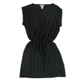 thumbnail image 1 of bar III Vestido ajustado y acampanado con puños para mujer, negro, grande, 1 of 2