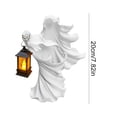 thumbnail image 3 of Halloween Ghost Light Statue with Lantern Scary Home Garden Decor (White Battery), 3 of 8