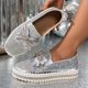 thumbnail image 3 of Xucatan Women's Sparkling Ankle Boots, Low Heel Winter Short Boots with Bow Decor & Rhinestones, Fashion Casual Slip On Booties for Women Gift, 3 of 7