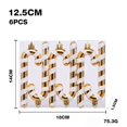 thumbnail image 2 of 6PCS Christmas Candy Cane Ornaments for Tree Decor, Vintage Glitter Baubles for Wreath Garland, Shatterproof Classic Candy Decorations for Holiday Party Decor, 4.9IN, 2 of 4