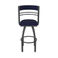 thumbnail image 5 of 860 Hunter 36" Swivel Bar Stool with Pewter Finish and Canter Twilight Seat and Back, 5 of 5