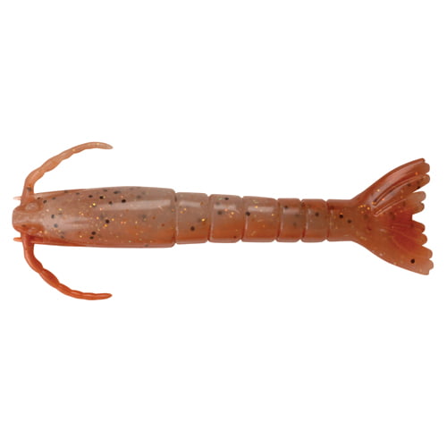 Got-Cha Gps-clct Lifelike Softplastic Shrimp 1/4 oz 3 Pack Clear Chart Tail, Multicolor