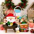 thumbnail image 3 of Christmas Gift Bags with Handles Santa Reindeer Snowman Goody Bag Thick Holiday-themed Gift Pouch for Candy Apples Toys, 3 of 7