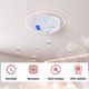 thumbnail image 2 of Detector de Humo de 2 Piezas, Alarma de Incendio Inalámbrica con Pantalla LED para Concentración de Humo, Bajo Consumo, Soporte para Largos Periodos de Uso, Sim, 2 of 5