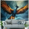 thumbnail image 4 of Shiartex Fantasy Phoenix Tapestry, Water Ice and Fire Rising Phoenix Animal Anime Tapestry Wall Hanging for Bedroom, Aesthetic Tapestry for Men Beach Blanket College Dorm Home Decor Painting, 4 of 6