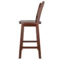 thumbnail image 3 of Winsome Fina 24"H Swivel Seat Transitional Solid Wood Counter Stool Walnut, 3 of 9