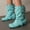 Green, variant on Women's Slouchy Ankle Boots, Buckle Strap Boots for Women, Round Toe Wedge Heel Winter Boots Pink 42