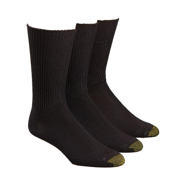 GOLDTOE Gold Toe Men's Fluffies Crew Socks, 3 Pack
