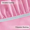 thumbnail image 4 of LAICAIW Fitted Round Table Cloth, Reversible Waterproof Stain Resistant Elastic Stretch Tablecloth, Wipe Clean Table Cover for Outdoor/Indoor Use, Fits Round Tables up to 40"-44" Diameter, Baby Pink, 4 of 7