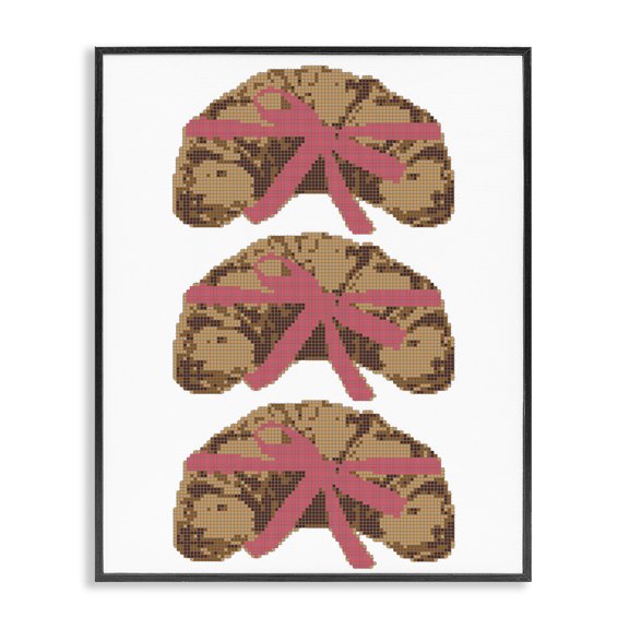 Stupell Industries Glam Trio of Ribbon Croissants Black Framed Giclee Art, 11 x 14, by Lil' Rue