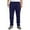 A-Navy250, variant on XIAONU Men's Dark Green Jogger Pants Elastic Waist Drawstring Slim-Fit Trousers Cozy Daily Loungewear Pant