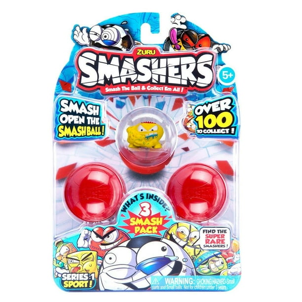 Zuru Smashers Collectible Series 1 Sports Themed 3-Pack - Walmart.com ...