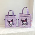 thumbnail image 2 of Sanrio-bolsa impermeable de doble capa con dibujos animados para estudiantes, bolsa de almacenamiento de archivos portátil con cremallera, Cinnamoroll Kuromi My Melody, 2 of 4
