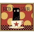 thumbnail image 2 of DiPaolo, Dan 23x20 Black Ornate Wood Framed with Double Matting Museum Art Print Titled - Red Star, 2 of 4