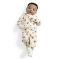 thumbnail image 3 of M+A by Monica + Andy Organic Cotton One Piece Coverall and Bib Set, Sizes Newborn - 18-24 Months, 3 of 6