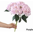 thumbnail image 3 of Artificial Hydrangea Flowers Outdoor, 17.7" UV-Resistant Faux Hydrangea Bush, 5 Heads Waterproof Fade-Resistant Silk Flowers for Front Porch, Garden, Yard, Spring Wedding Decor, 3 of 8