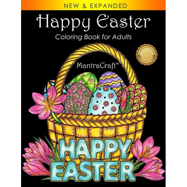 Download Happy Easter Coloring Book For Adults Paperback Walmart Com Walmart Com