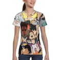 thumbnail image 4 of Haikyuu Characters Teen T-Shirt Crewneck Short Sleeve Double-Sided Print Summer Tee Shirts Top For Youth Boys Girls Children Small, 4 of 7