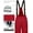 Red, variant on Mapamyumco Women's Ski Bibs Waterproof Insulated Snowboard Pants, Windproof Snow Pants with Detachable Suspenders Size L