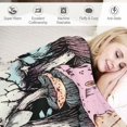 thumbnail image 3 of BCIIG Starry Sky Galaxy Planets Throw Blanket,Mushroom Skull Trippy Plants Blanket for Bedroom Decor,Sun Moon Super Soft Blanket for Sofa Couch for All Seasons,Queen  40x50in, 3 of 6