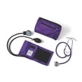 thumbnail image 4 of Medline Compli-Mates Professional Aneroid Sphygmomanometer and Dual-Head Stethoscope Kit with Carrying Case, Magenta, Adult Size, 4 of 5