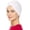 White, variant on Beemo Women's Cancer Turban - Gathered Hair Wrap Hats for Adult Female - White