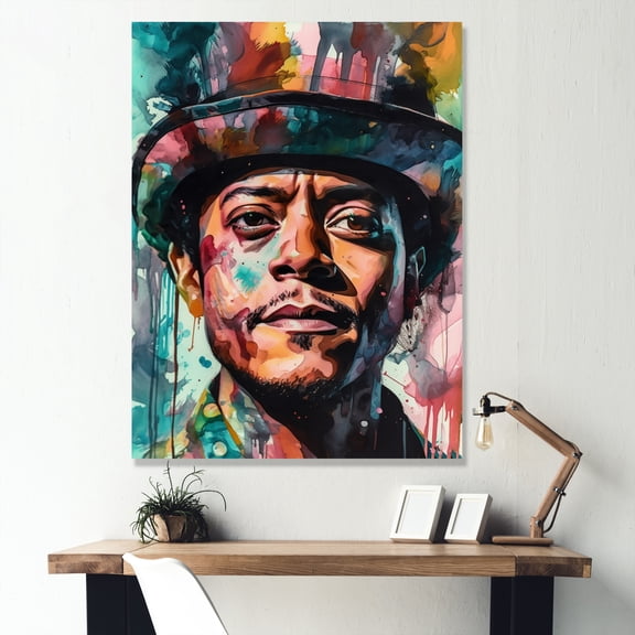 Designart "Celebrity Bruno Illustration" Celebrity Canvas Art Print