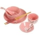 thumbnail image 4 of 1 juego de vajilla de cerámica: vajilla de porcelana, vajilla de cerámica japonesa para uso doméstico. Incluye plato, tazón, taza, cuchara y palillos., 4 of 8