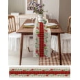 thumbnail image 6 of Table Runners 72 Inches Long Dress Scarves, Christmas Winter Farmhouse Kitchen/Dining Table Runner, Coffee Tablerunners, Green Leaves Red Vintage Buffalo Plaid 13x72 Inch, 6 of 7