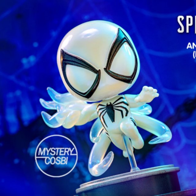 En existencia Marvel Hot Toys Figuras de acción Spider Man 2 Venom Cosbi Mini Muñeca Modelo coleccionable Gk Anime Juguete de decoración periférica