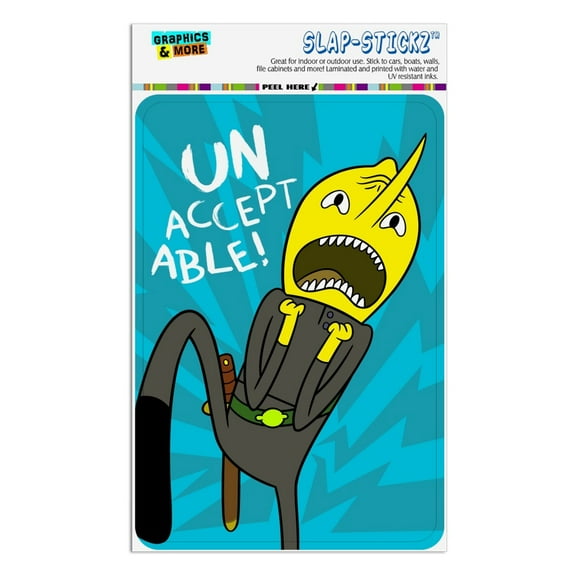 Adventure Time Lemongrab Unacceptable Home Business Office Sign