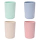 thumbnail image 1 of Vasos de paja de trigo, 4 unidades, vasos de plástico, vasos irrompibles, reutilizables, aptos para lavavajillas, vasos de agua, 1 of 6