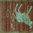 thumbnail image 1 of Ahgly Company Indoor Square Animal Light Blue Traditional Area Rugs, 3' Square, 1 of 4
