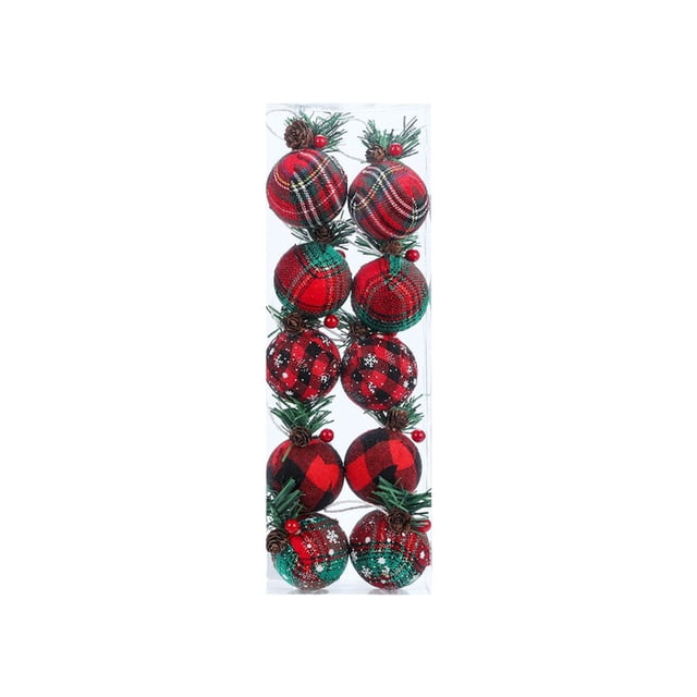 XWSHYW Adornos Colgantes 10 Nueces En Navidad, 5 Cm de Largo, 10 Nueces En 5 Cm, 10 Nueces En Pino, Caja En Navidad, Decoración En Bolas Colgantes