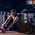 thumbnail image 5 of Bolsa De Ejercicios Bolsa deportiva de poliéster Mochila deportiva de gran capacidad para hombres y mujeres (negro rojo) Ndcxsfigh Para Estrenar, 5 of 5