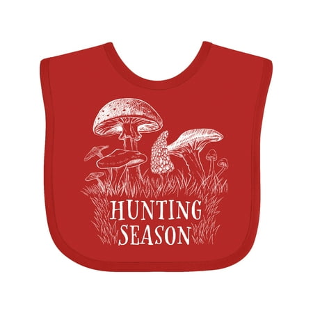 

Inktastic Hunting Season- Mushrooms Illustration Gift Baby Boy or Baby Girl Bib
