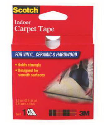 12 Pk 3M Scotch 1.5" x 42´ Indoor Carpet Tape  CT2010 